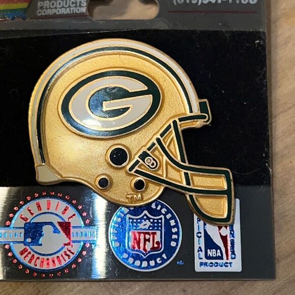 GREEN BAY PACKERS Football Vintage 1990s Hat Lapel Pin - BRAND NEW - SOLD AS IS - Picture 4 of 5